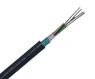 Cable óptico de la fibra de alta densidad de GYTS, cable trenzado tubo flojo con la cinta de acero