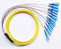 4, 6, 8, 12, 24, coleta óptica multifibra de la cinta opcional de 48 fibras para la telecomunicación