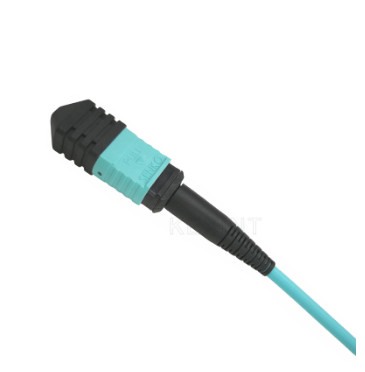 MTP / MPO Multimode OM3 Fiber Optic Patch Cord Female / Male Fiber Optic Jumper