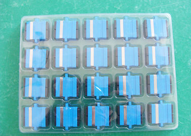 SC UPC singlemode duplex blue Fiber Optic Adapter Flange