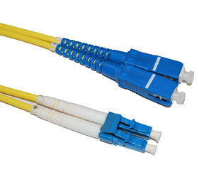 1M, 3M, 5M, Customized Singlemode Or Multimode APC-SC-PC DX - SM Fiber Optic Patch Cord