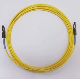 Yellow cable SM Duplex Fiber Optic Patch SC / UPC Connector PVC Cable