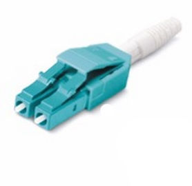 Aqua Blue Fiber Optic Patch Cord MTRJ To LC/UPC OM3 50/125 Duplex 2.0mm 5Mtrs OFNR