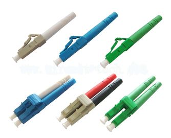 LC apc upc  Fiber Optic Connector singlemode multimode blue beige green color