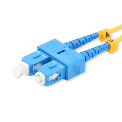 3m 9/125um Duplex PVC LSZH Lc To Sc Fiber Patch Cable