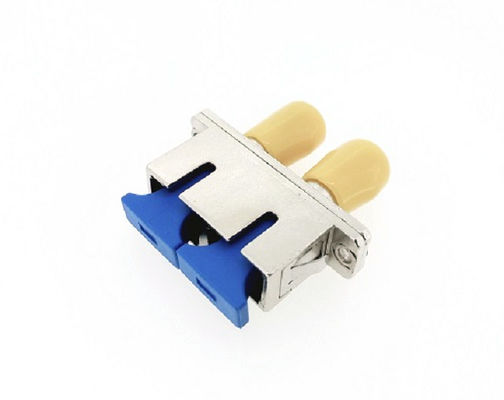 ST Female to SC Female Hybrid Metal Duplex Fiber optic Adapter