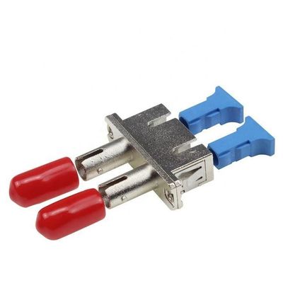 ST Female to SC Female Hybrid Metal Duplex Fiber optic Adapter