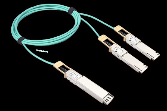 OSFP 800G to QSFP112 2 x 400G AOC  for Digital diagnostic functions