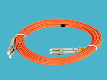 Cordón de remiendo de la fibra óptica del LC milímetro del cable anaranjado de LSZH, pérdida de vuelta del SM PC≥ 50dB