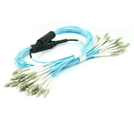 OM3 Multimode Branch Multicore 0.5M LC Optical Fiber Jumper