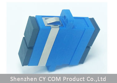 SC UPC singlemode duplex blue Fiber Optic Adapter Flange