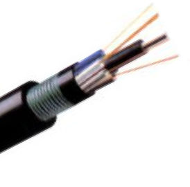 Cable óptico forrado acorazado y doble de la fibra, cable de fibra óptica al aire libre GYTY53