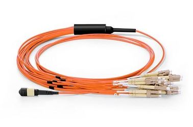 Fanout 24F Cores Mtp To LC Mpo Fiber Patch Cord