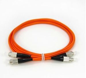 FC To FC ( MM DX ) Fiber Optic Patch Cord PC , UPC And APC Polishing
