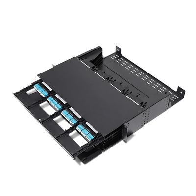Casetes ópticos MPO LC 24F de 144 núcleos ABS ligero