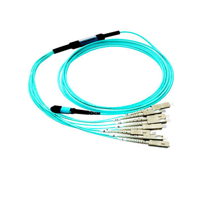 Cable del arnés de OM3 MPO para los usos de la red de 40G 100G